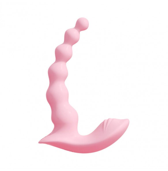 MizzZee - Heart-Shaped Beaded Anal Plug (Support Connect WeChat Mini Programs - Chargeable)